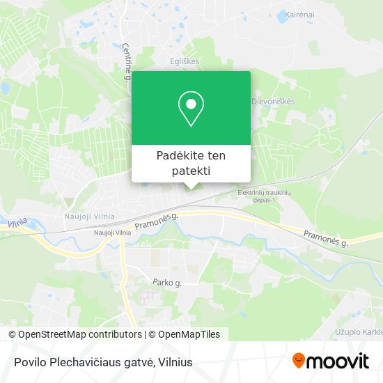 Povilo Plechavičiaus gatvė žemėlapis
