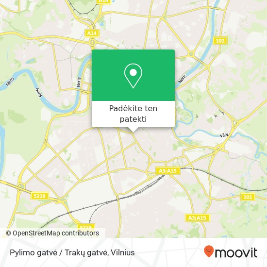Pylimo gatvė / Trakų gatvė žemėlapis