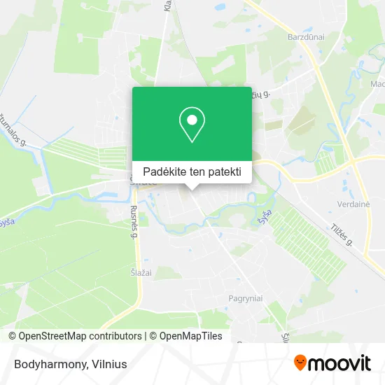 Bodyharmony žemėlapis