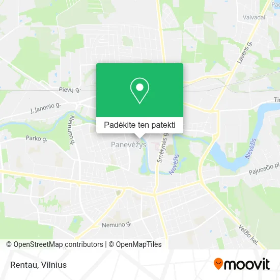 Rentau žemėlapis