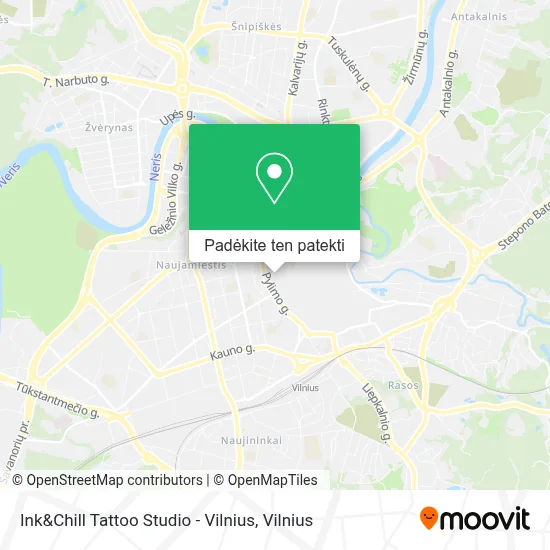 Ink&Chill Tattoo Studio - Vilnius žemėlapis