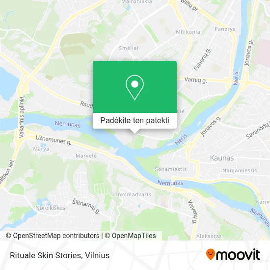 Rituale Skin Stories žemėlapis
