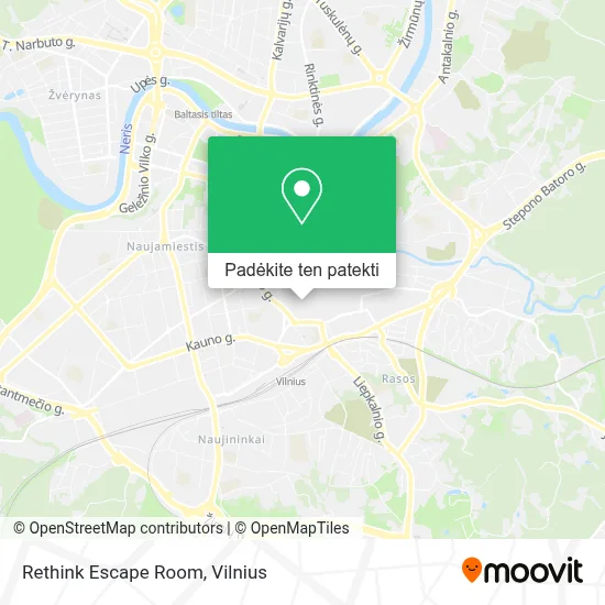 Rethink Escape Room žemėlapis