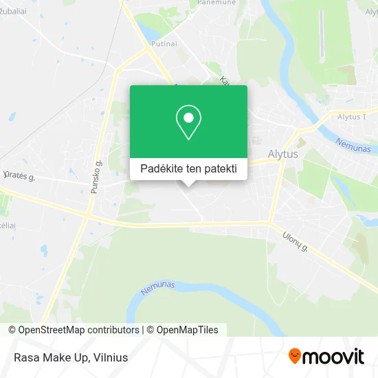 Rasa Make Up žemėlapis