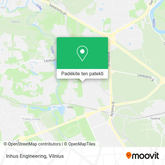 Inhus Engineering žemėlapis
