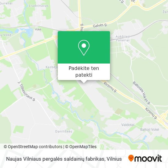 Naujas Vilniaus pergalės saldainių fabrikas žemėlapis