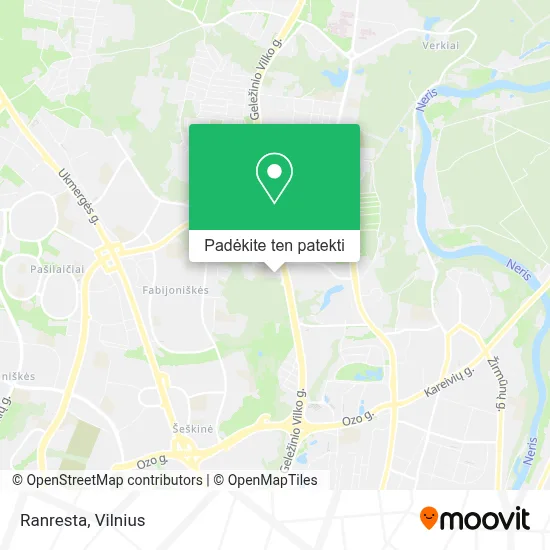 Ranresta žemėlapis