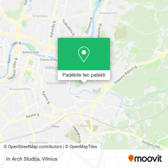 In Arch Studija žemėlapis