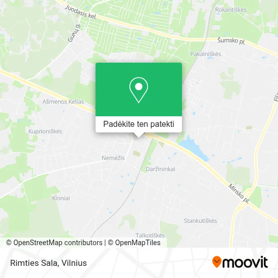 Rimties Sala žemėlapis