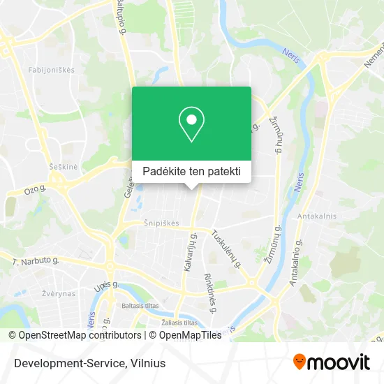 Development-Service žemėlapis