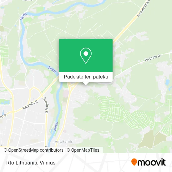 Rto Lithuania žemėlapis
