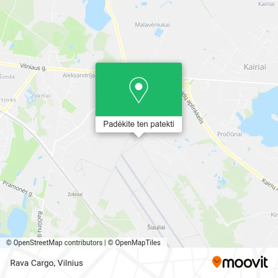 Rava Cargo žemėlapis