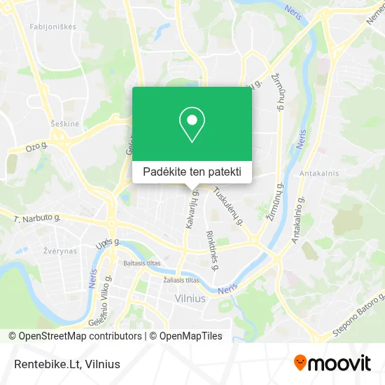 Rentebike.Lt žemėlapis