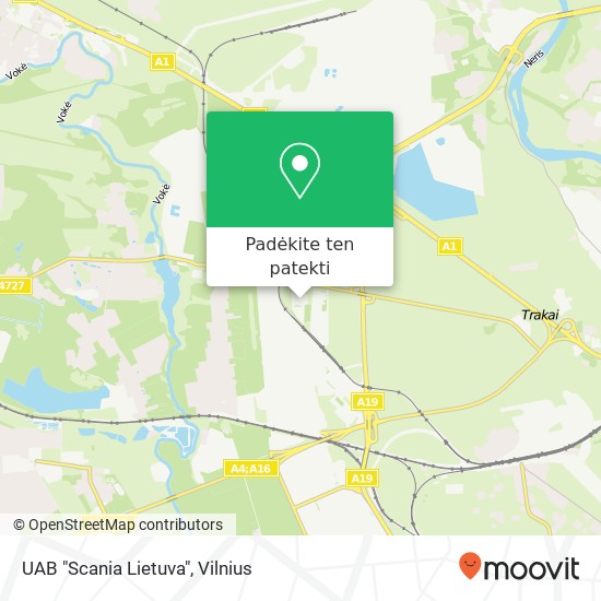 UAB "Scania Lietuva" žemėlapis