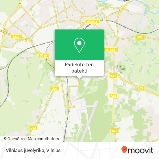 Vilniaus juvelyrika žemėlapis