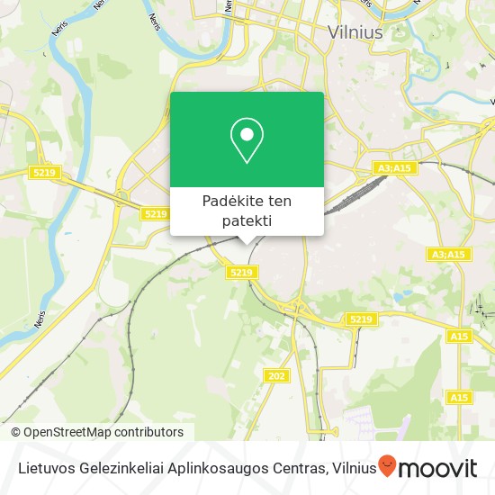 Lietuvos Gelezinkeliai Aplinkosaugos Centras žemėlapis