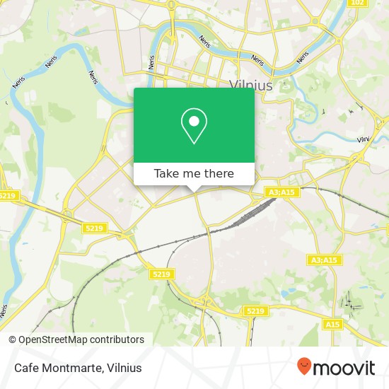 Cafe Montmarte žemėlapis