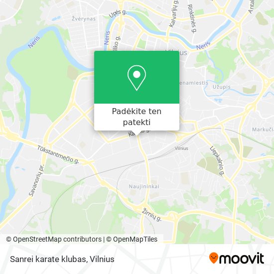 Sanrei karate klubas žemėlapis