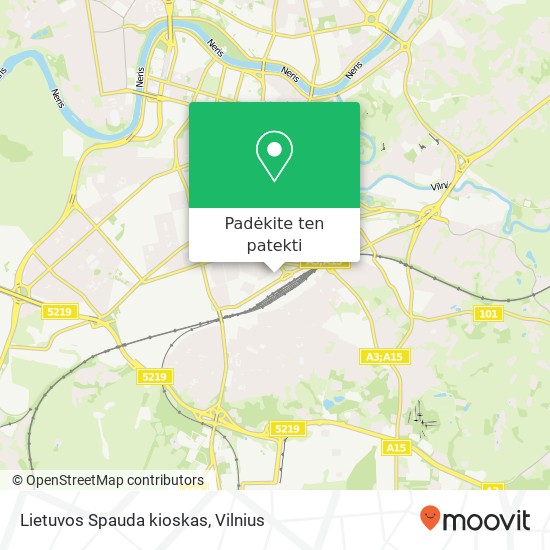 Lietuvos Spauda kioskas žemėlapis