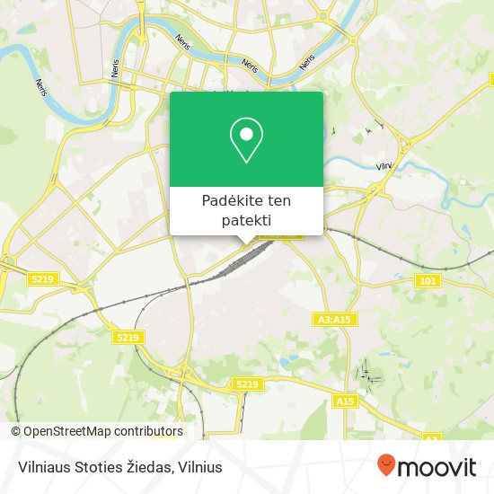 Vilniaus Stoties žiedas žemėlapis