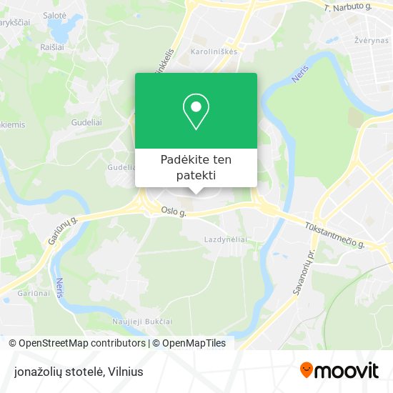 jonažolių stotelė žemėlapis