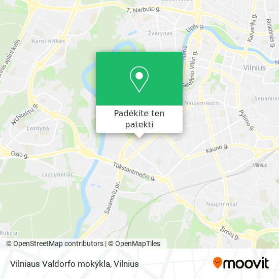 Vilniaus Valdorfo mokykla žemėlapis