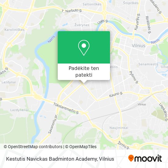 Kestutis Navickas Badminton Academy žemėlapis