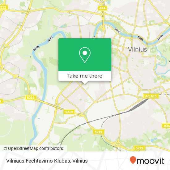 Vilniaus Fechtavimo Klubas žemėlapis