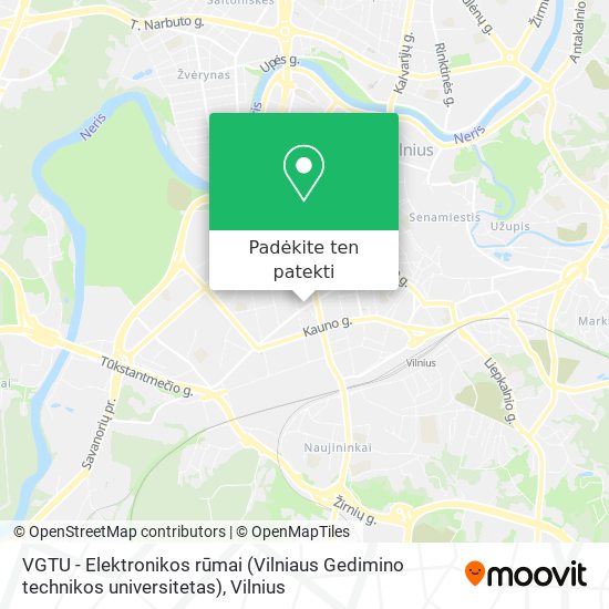 VGTU - Elektronikos rūmai (Vilniaus Gedimino technikos universitetas) žemėlapis