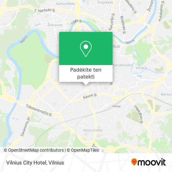 Vilnius City Hotel žemėlapis