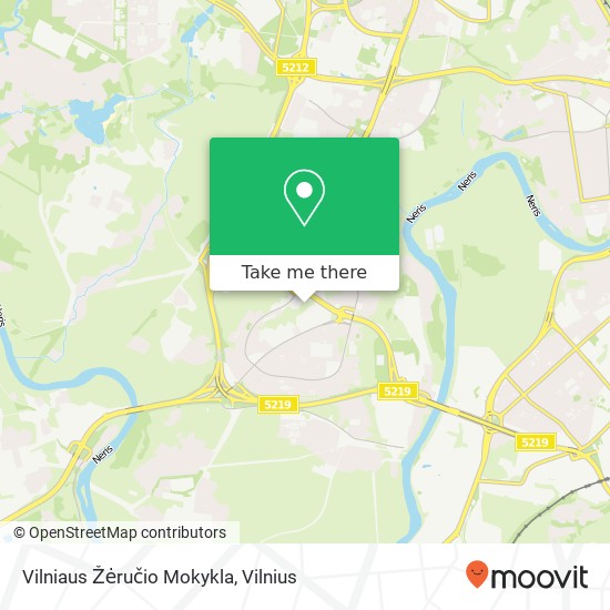 Vilniaus Žėručio Mokykla žemėlapis