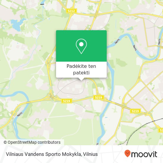 Vilniaus Vandens Sporto Mokykla žemėlapis