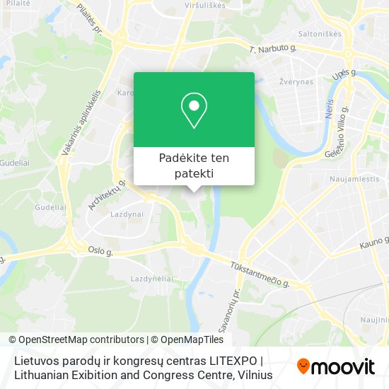 Lietuvos parodų ir kongresų centras LITEXPO | Lithuanian Exibition and Congress Centre žemėlapis