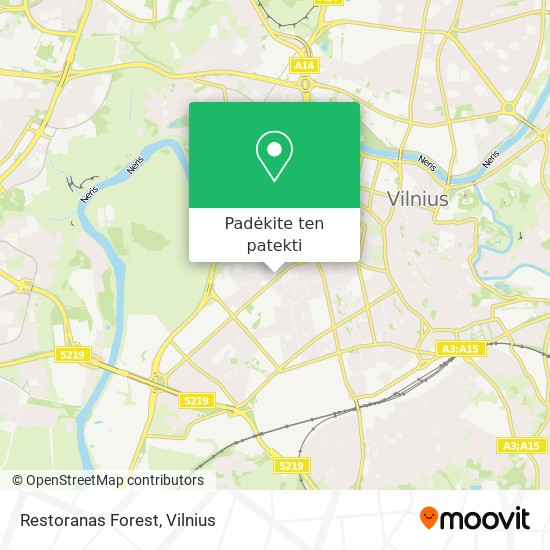 Restoranas Forest žemėlapis