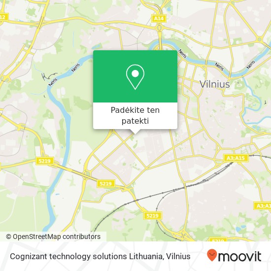 Cognizant technology solutions Lithuania žemėlapis