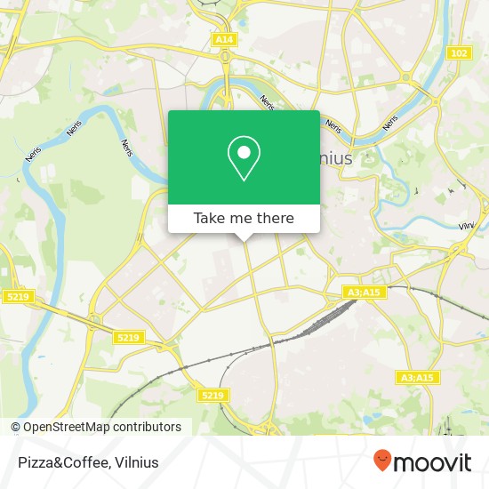 Pizza&Coffee žemėlapis