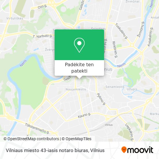 Vilniaus miesto 43-iasis notaro biuras žemėlapis