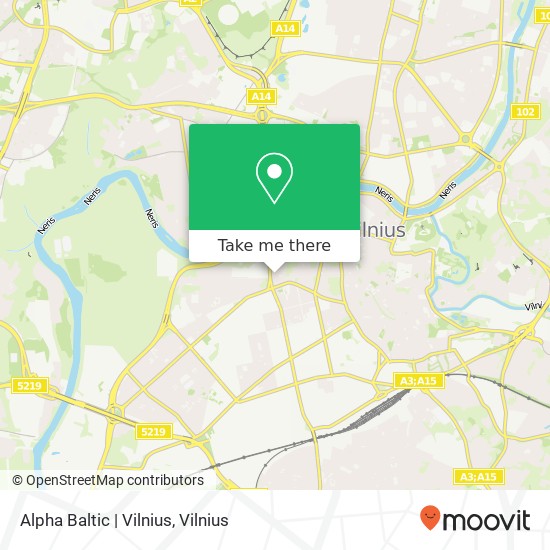 Alpha Baltic | Vilnius žemėlapis