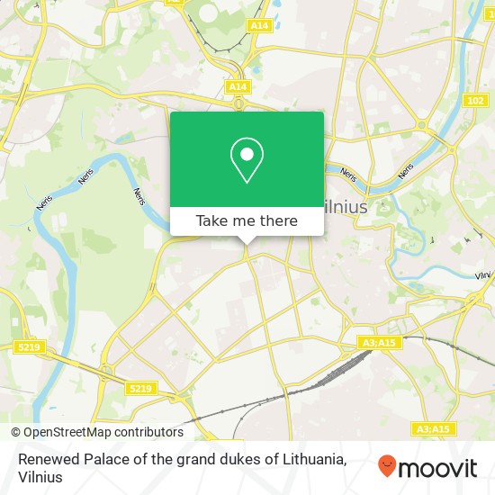 Renewed Palace of the grand dukes of Lithuania žemėlapis