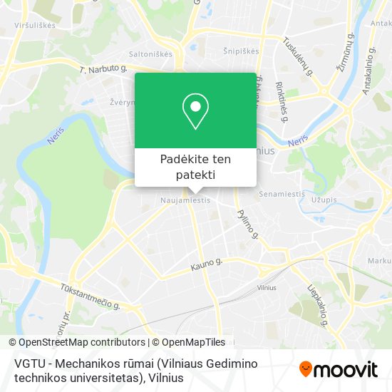 VGTU - Mechanikos rūmai (Vilniaus Gedimino technikos universitetas) žemėlapis