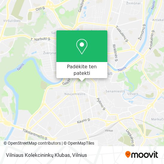 Vilniaus Kolekcininkų Klubas žemėlapis