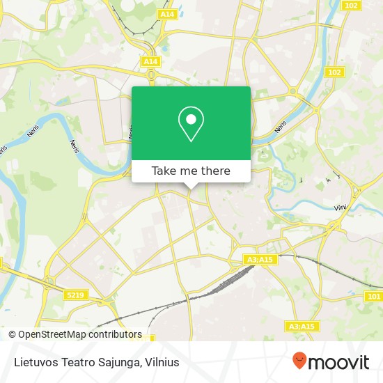 Lietuvos Teatro Sajunga žemėlapis