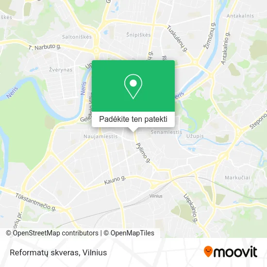 Reformatų skveras žemėlapis