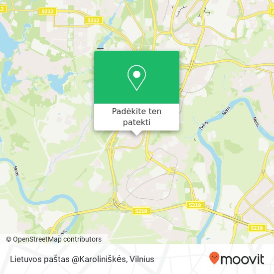 Lietuvos paštas @Karoliniškės žemėlapis