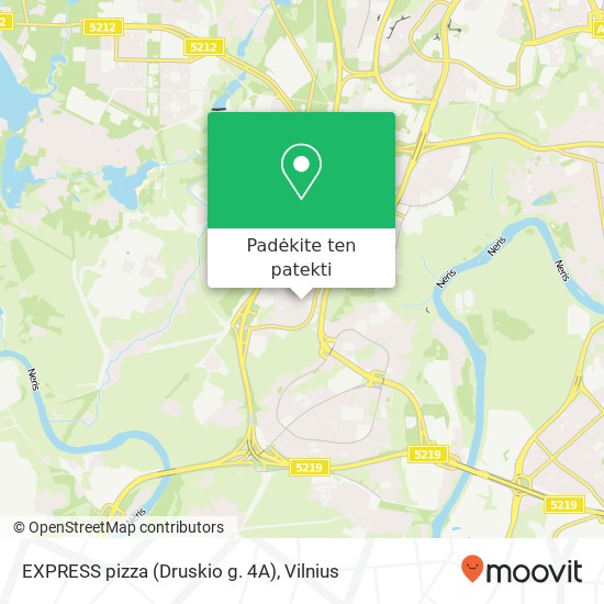 EXPRESS pizza (Druskio g. 4A) žemėlapis