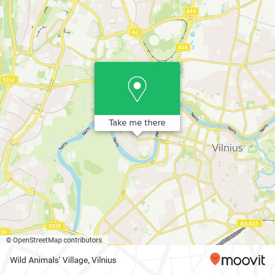 Wild Animals' Village žemėlapis