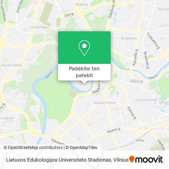 Lietuvos Edukologijos Universiteto Stadionas žemėlapis