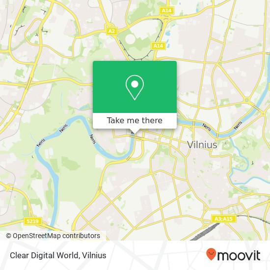Clear Digital World žemėlapis