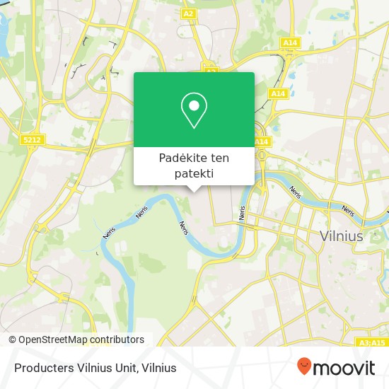 Producters Vilnius Unit žemėlapis