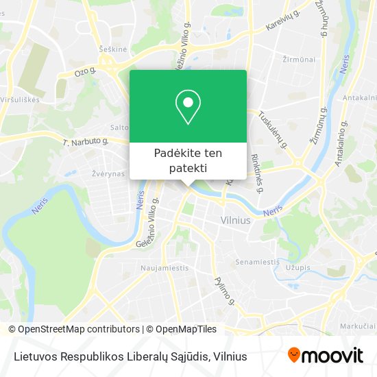 Lietuvos Respublikos Liberalų Sąjūdis žemėlapis